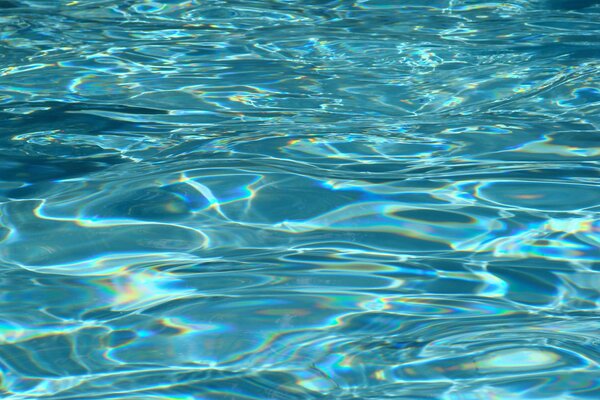 Struttura dell acqua nel colore blu