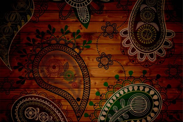 Motifs de texture étonnante sur bois