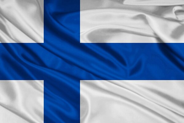 Drapeau de la Finlande fond large résolution