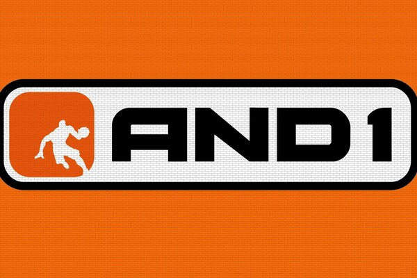 Orangefarbenes Logo der Basketballfirma