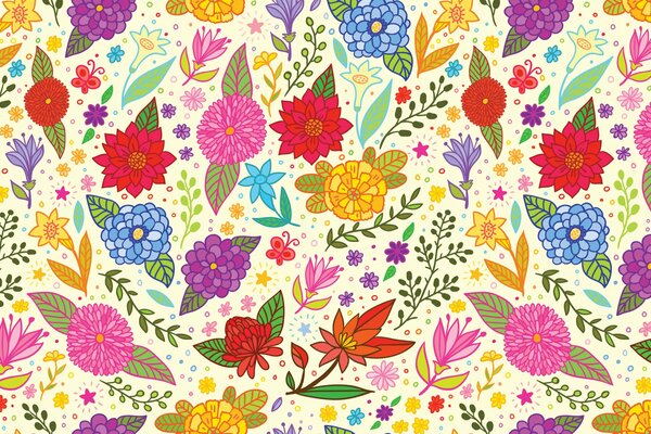 Modello in stile pseudo-folk e una varietà di colori