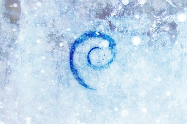 Art graphique Linux en bleu