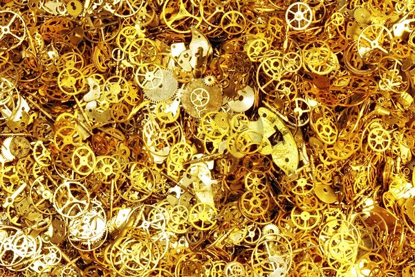Textura de los detalles mecánicos del reloj