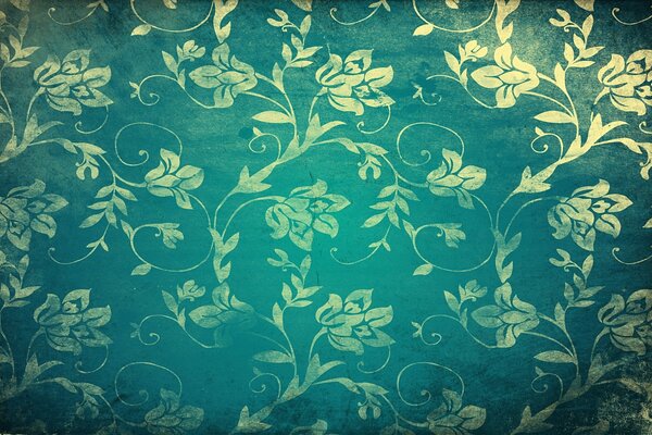 Pink wallpaper with patterns and flowers