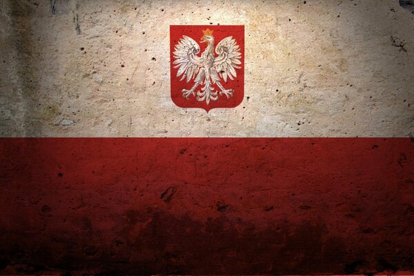 Bandera de Polonia en una versión inusual