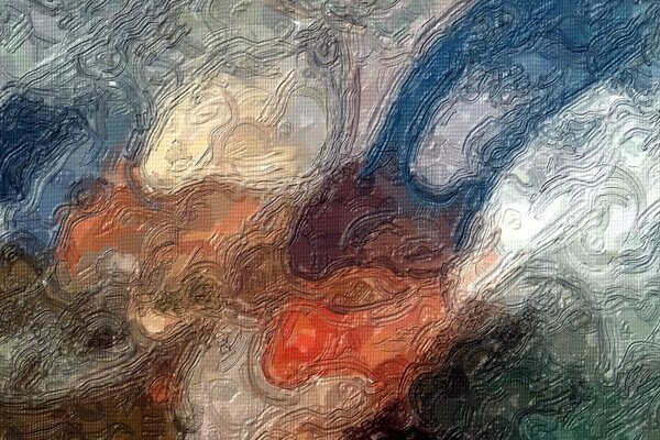 Disegno computerizzato con texture di colori ad olio