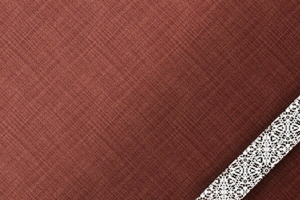 Bande de dentelle sur tissu Bordeaux