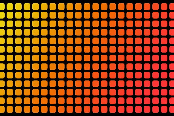 Black squares with spectral light inside