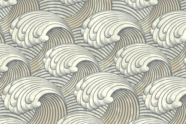 Dekorative Textur mit Wellen