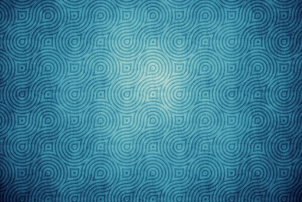 Ornement texturé de lignes bleues et bleues