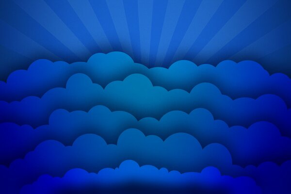 Blauer Himmel mit Wolken