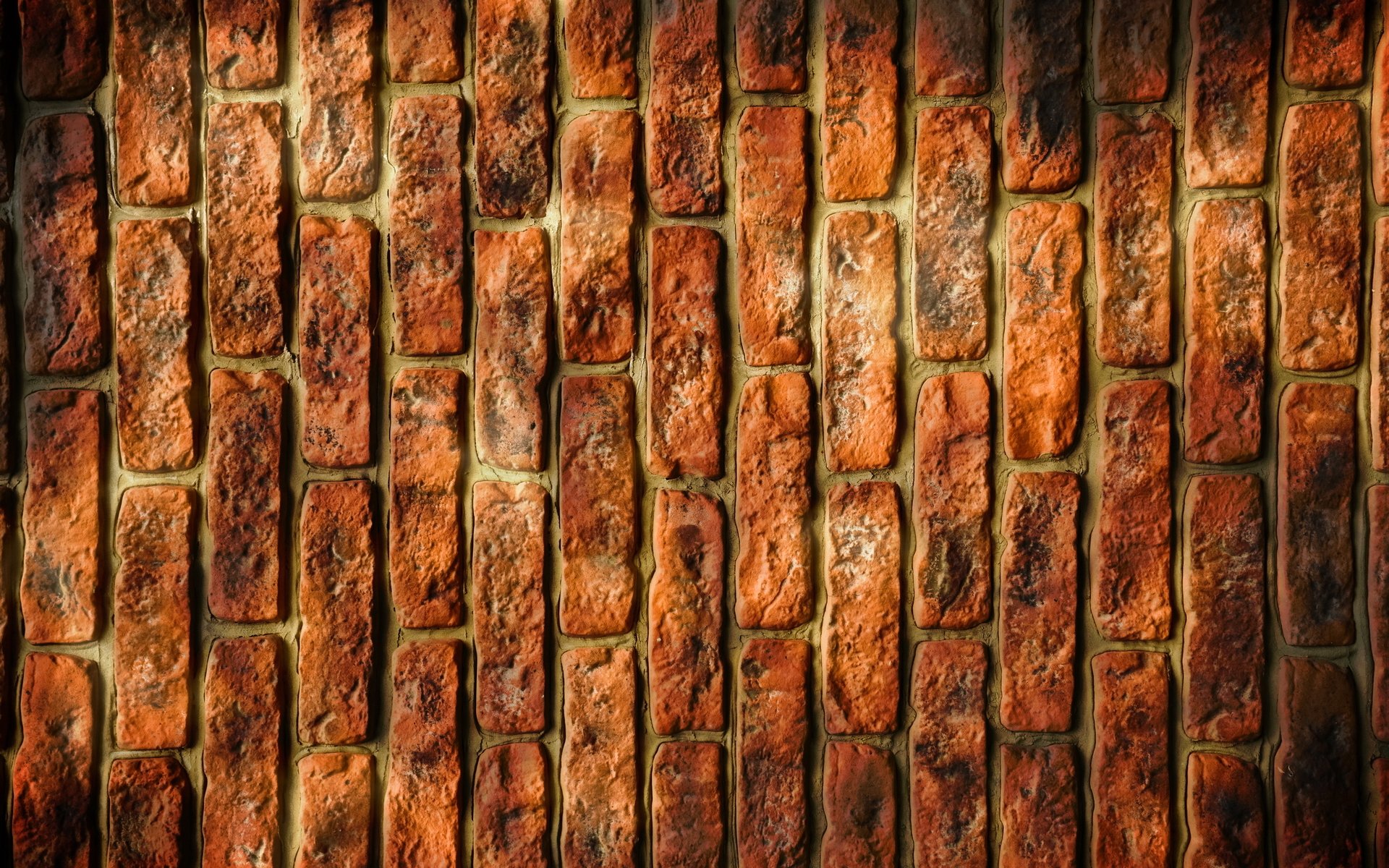 textures background brick orange vertical