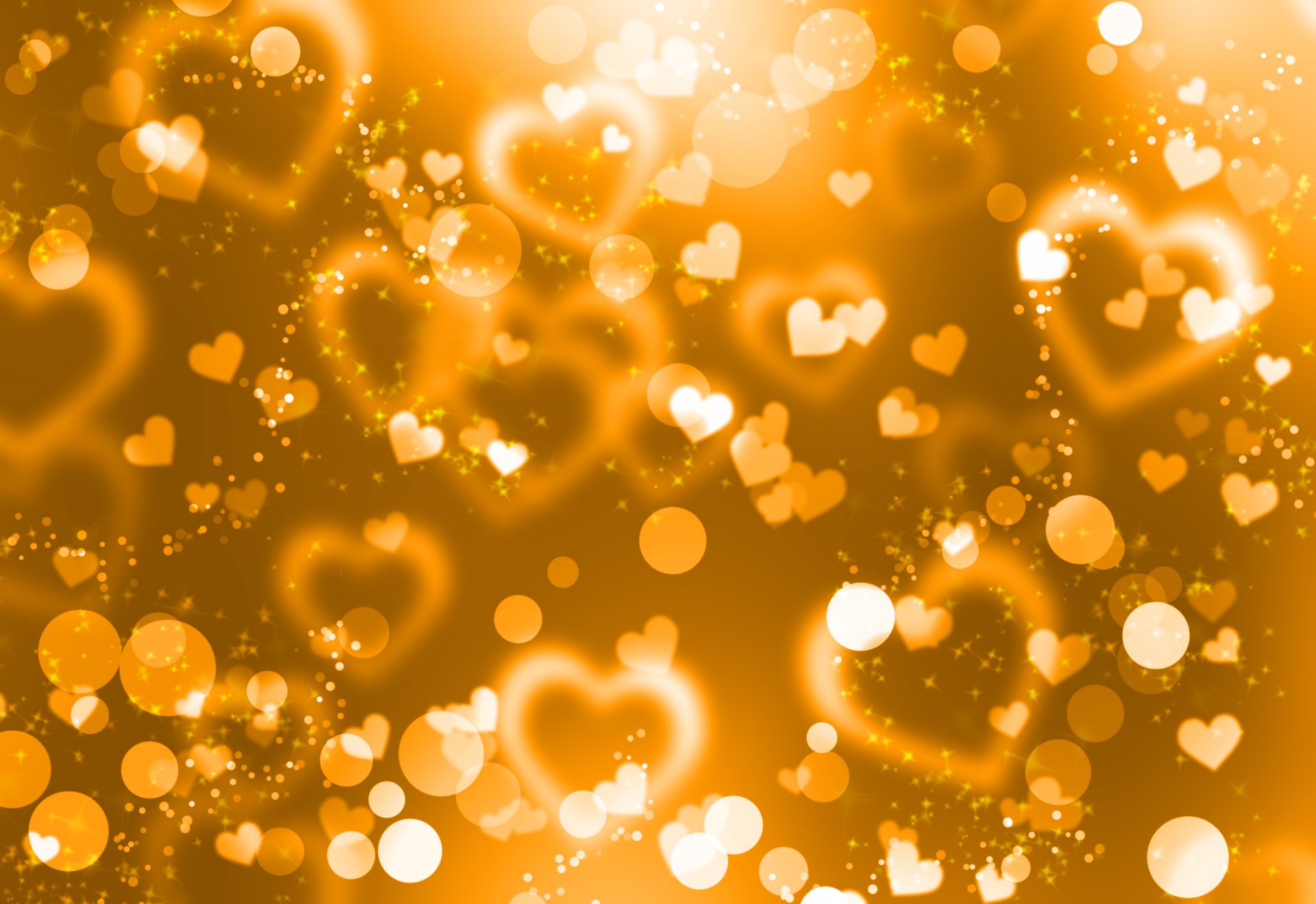 yellow background heart gold