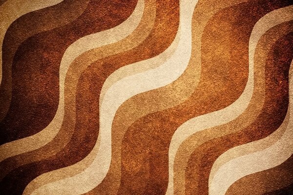 Kaffee-Textur. Braune und beige Wellen