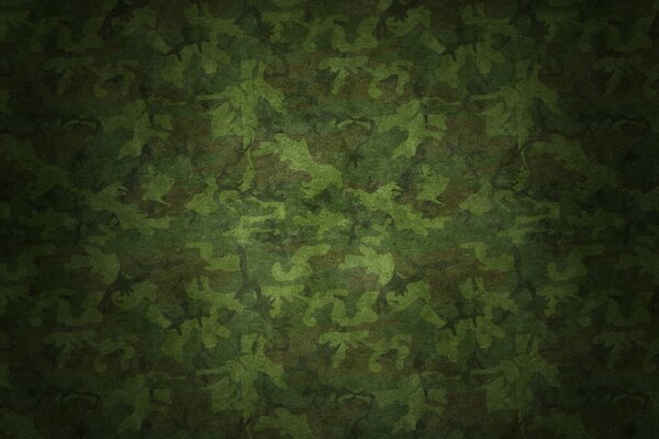 The texture of the fabric in the form of camouflage