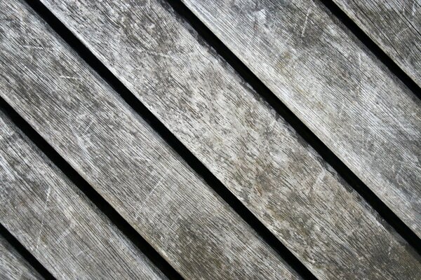 The texture of gray worn boards