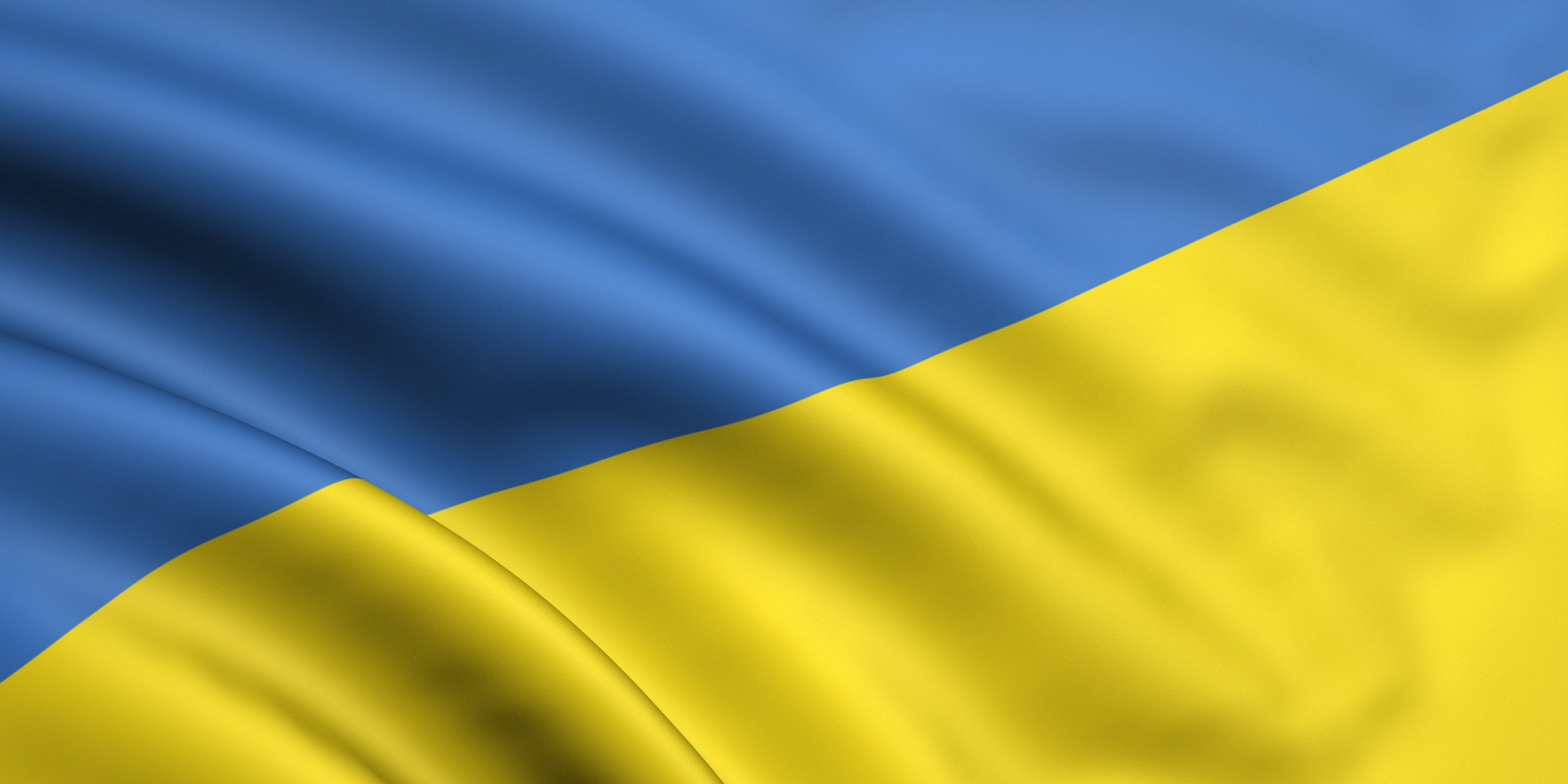 ukraine flagge gelb blau