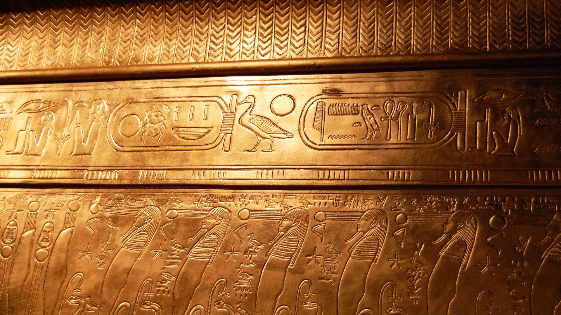 toutankhamon egypte hiéroglyphes tombe