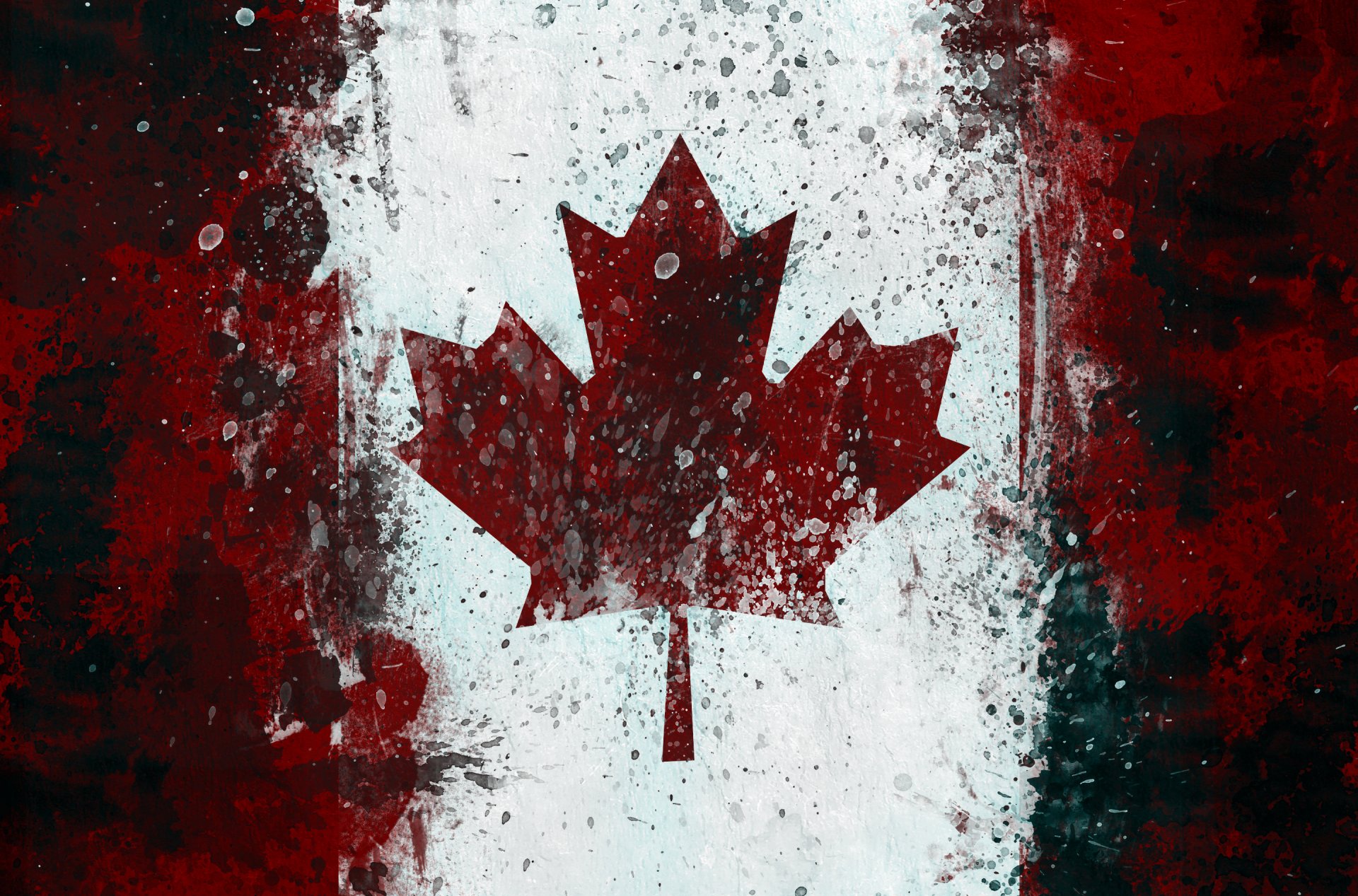 bandera canadá hoja de arce