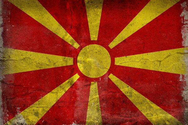 Czerwony i żółty to kolory flagi Macedonii