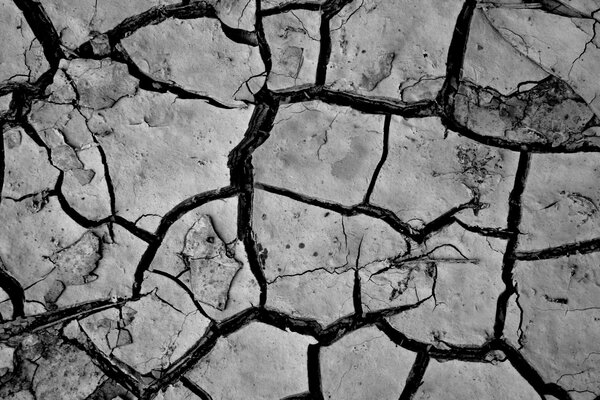 Nature and a crack or rift in the earth