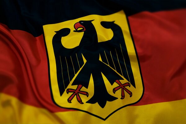 The flag of Germany. Sulphur Red Yellow