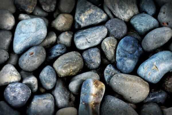 Sea stones on the desktop