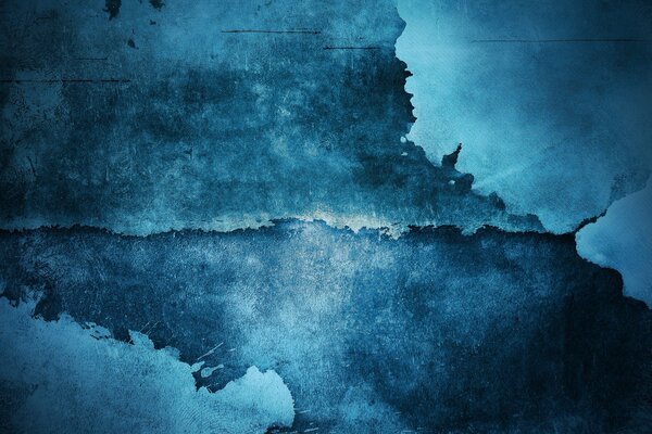 Rastro de tinta en el océano azul
