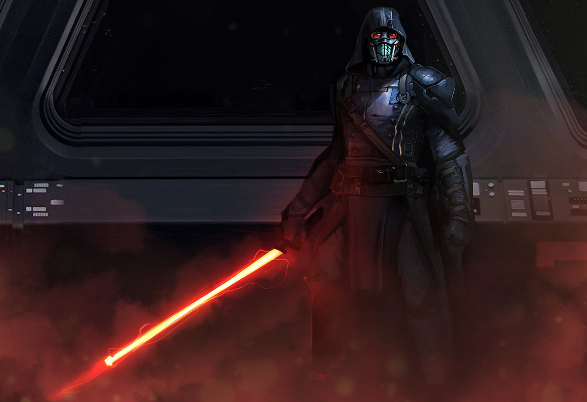 darth vader lightsaber star wars sith fan art