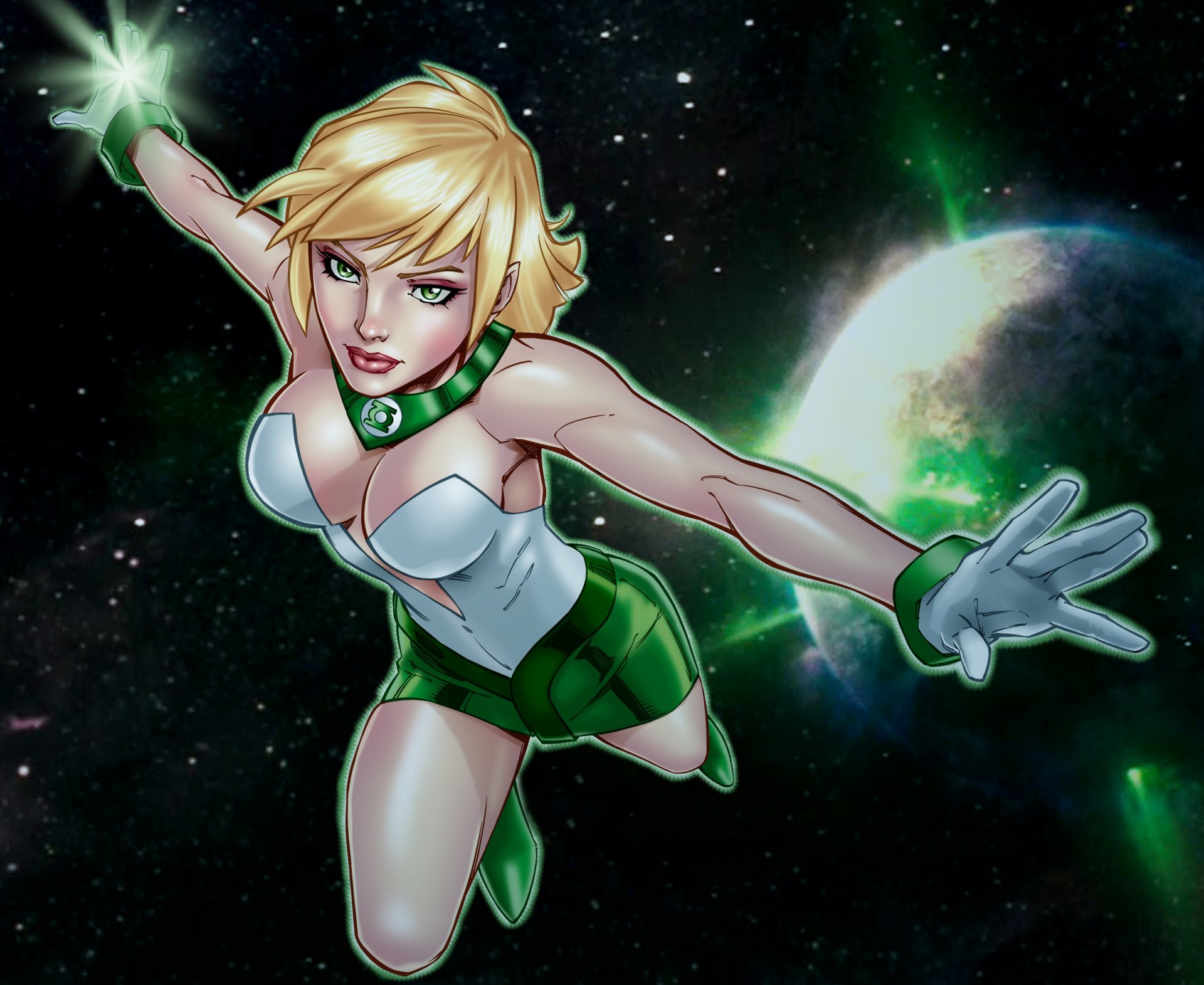 pace girl suit green light green lantern arisia arisia rrab