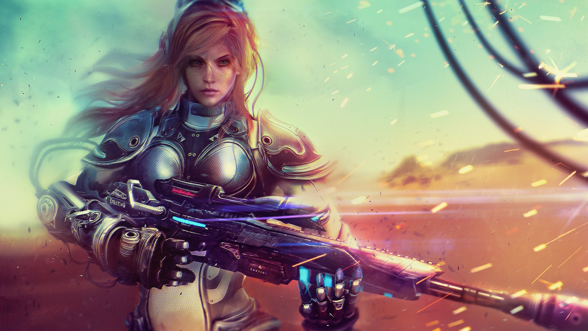 nova terra starcraft fusil de sniper fille soldat art blonde