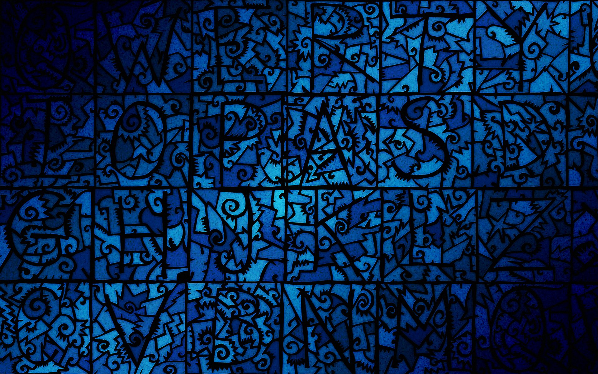 a desktop pattern blue of the jaw mosaic flat