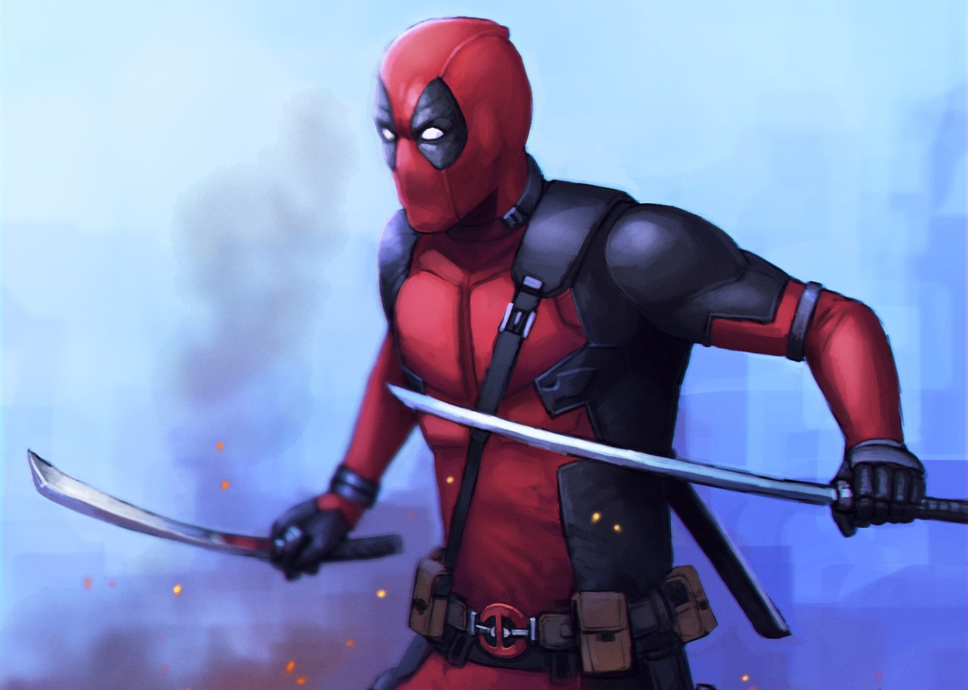 ryan reynolds deadpool villano espada cómics máscara arte