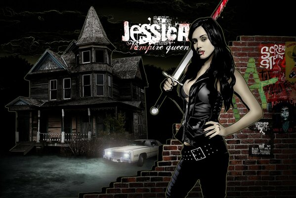 Art on Jessica Alba, the Vampire Queen