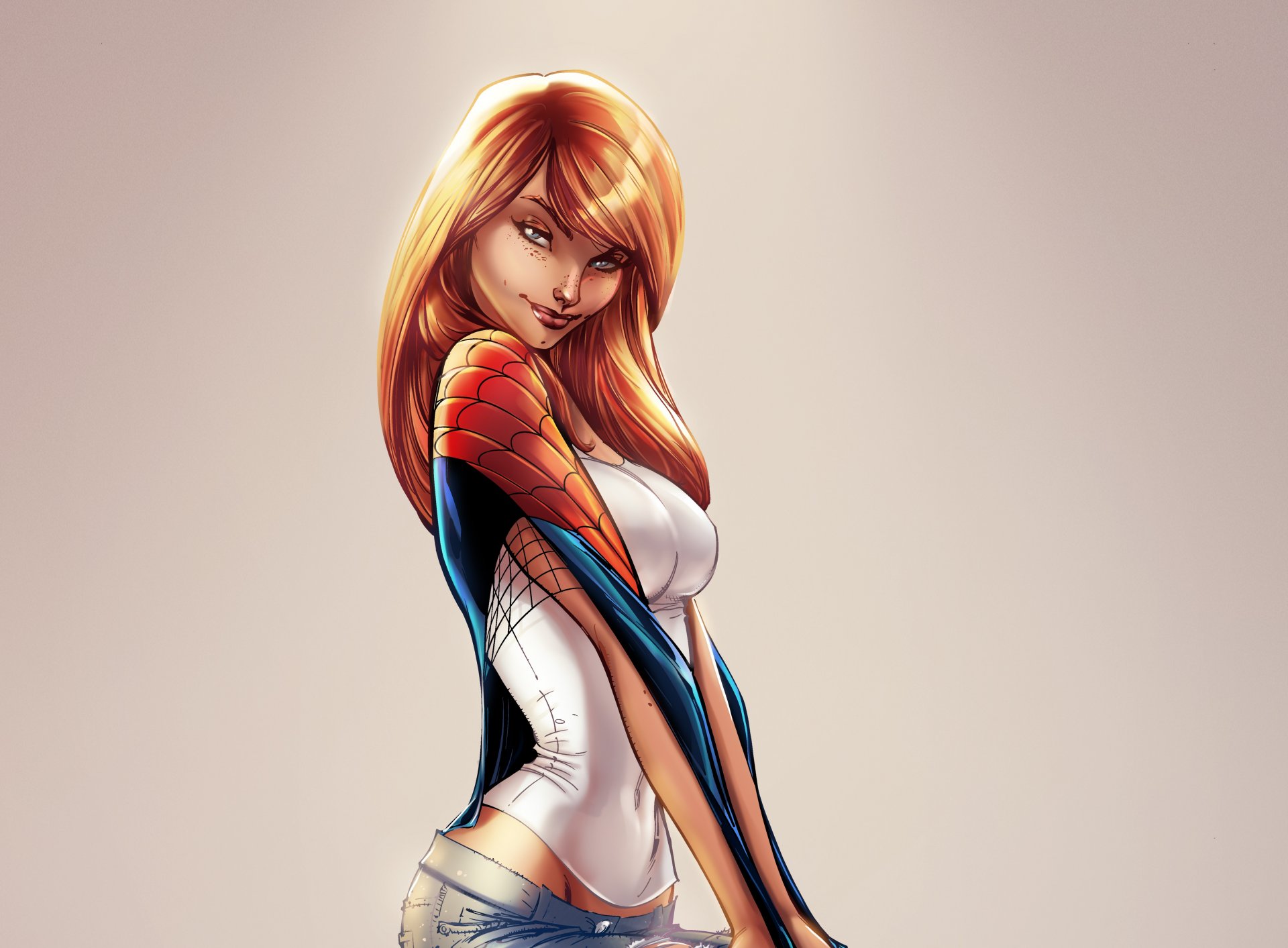 mary jane watson mary jane mj cómics spider-man chica