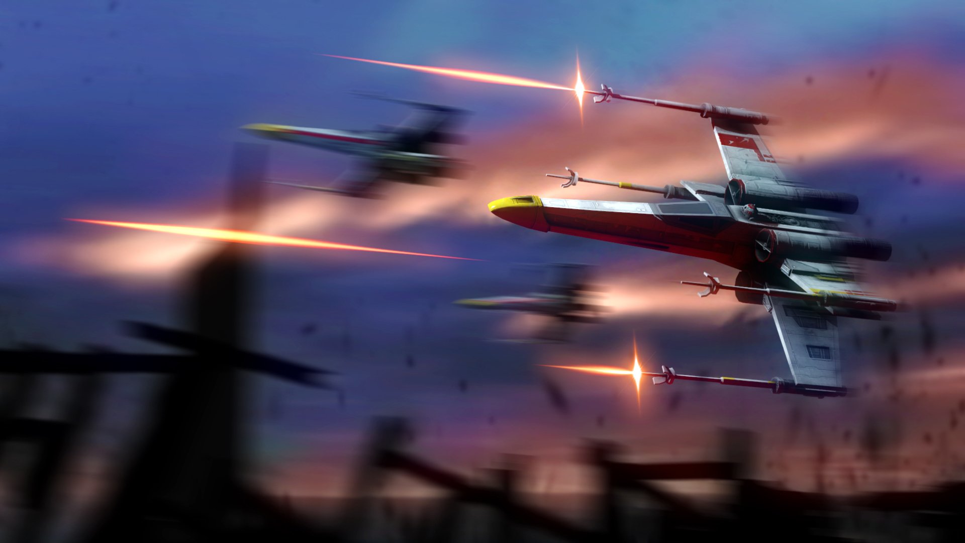 gwiezdne wojny x-wing fan art fantastyka