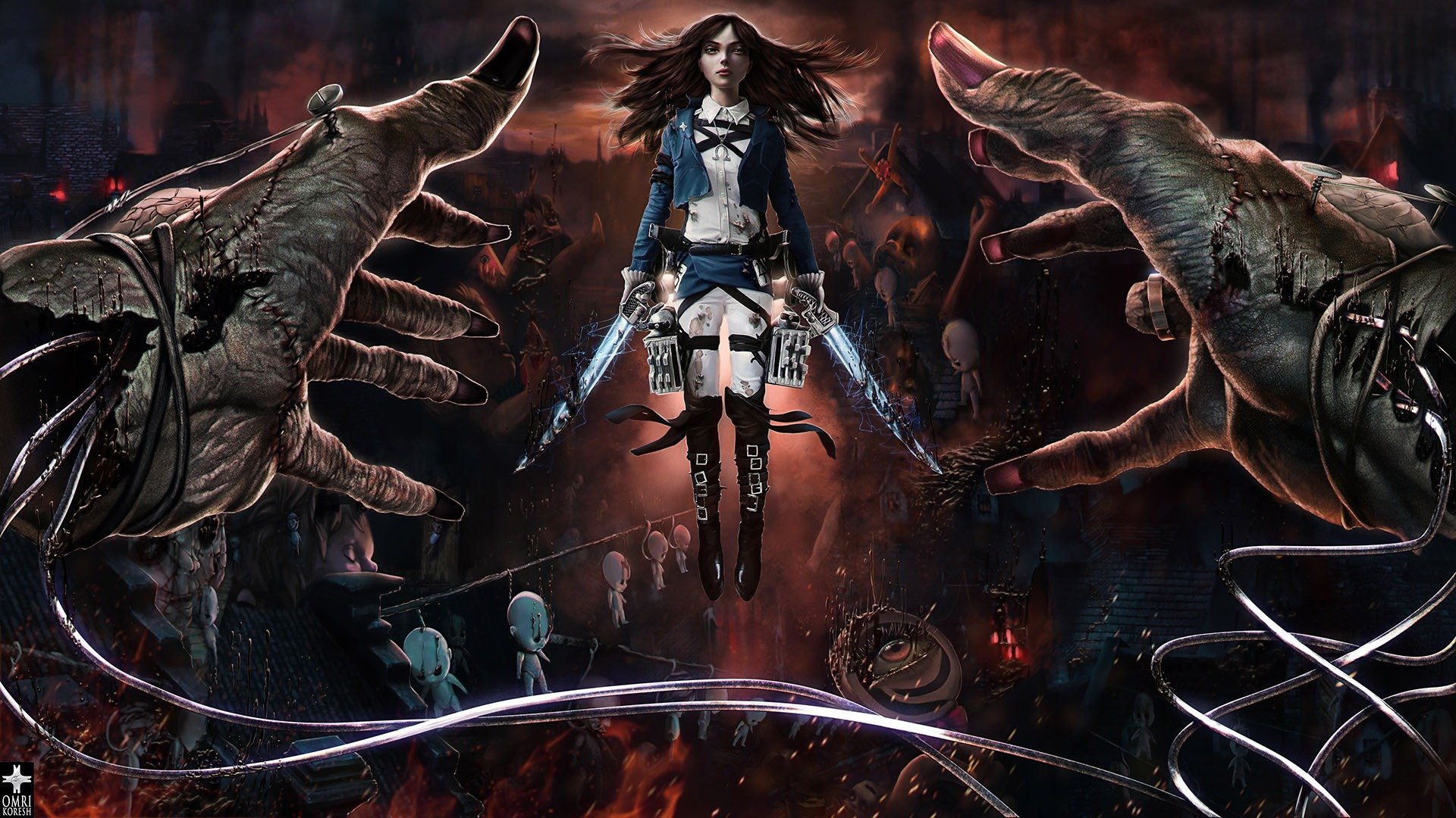 alice madness returns crossover alice: madness returns attacco su titano non shingeki non kyojin