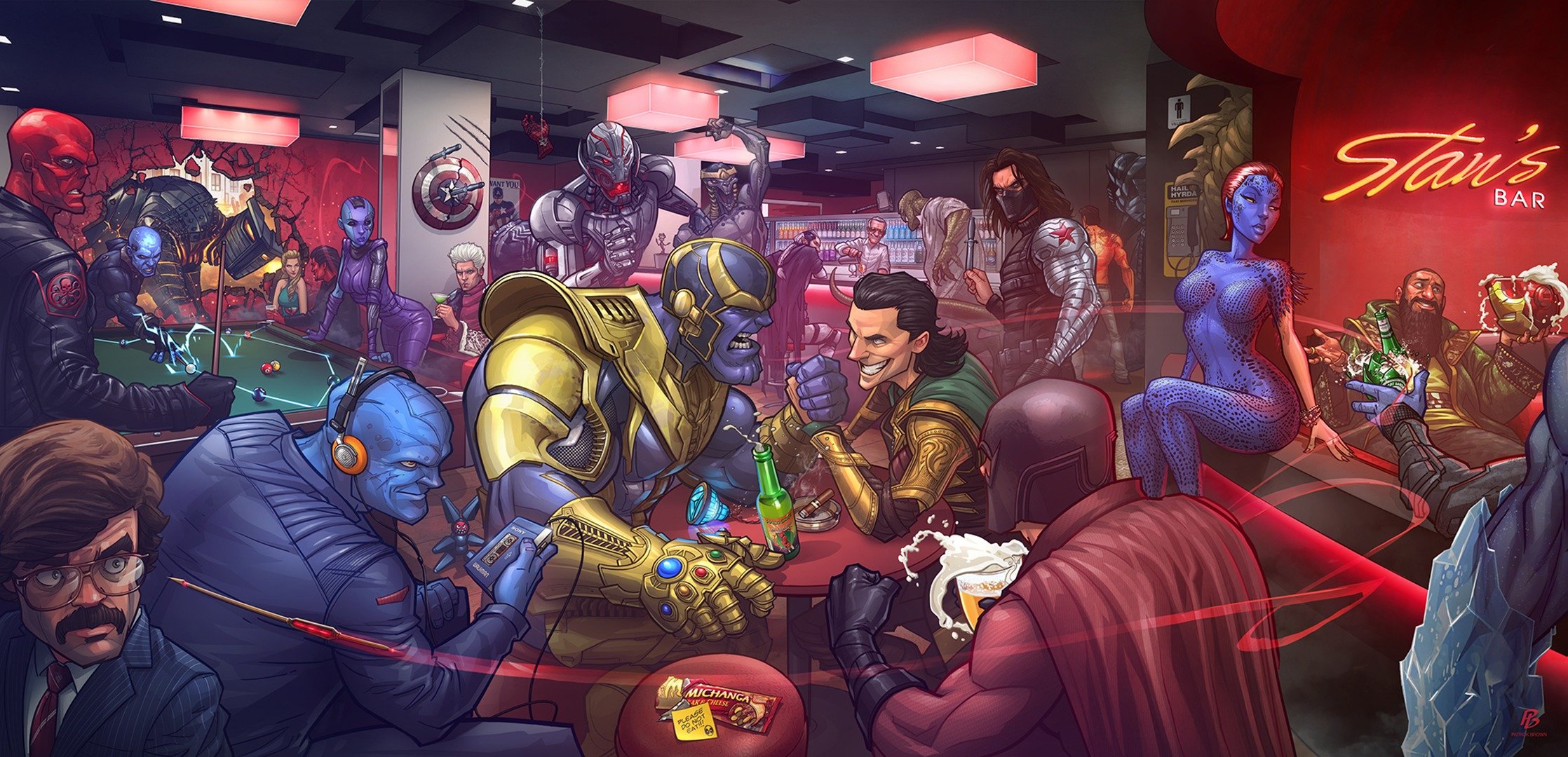 bandes dessinées soldat d hiver loki ultron magnéto méchants mystique x-men johann schmidt crâne rouge taneleer tiwan collecteur thanos groot nébuleuse yondu udonta gardiens de la galaxie électro trevor slattery mandarine dr kurt connors lézard emma frost