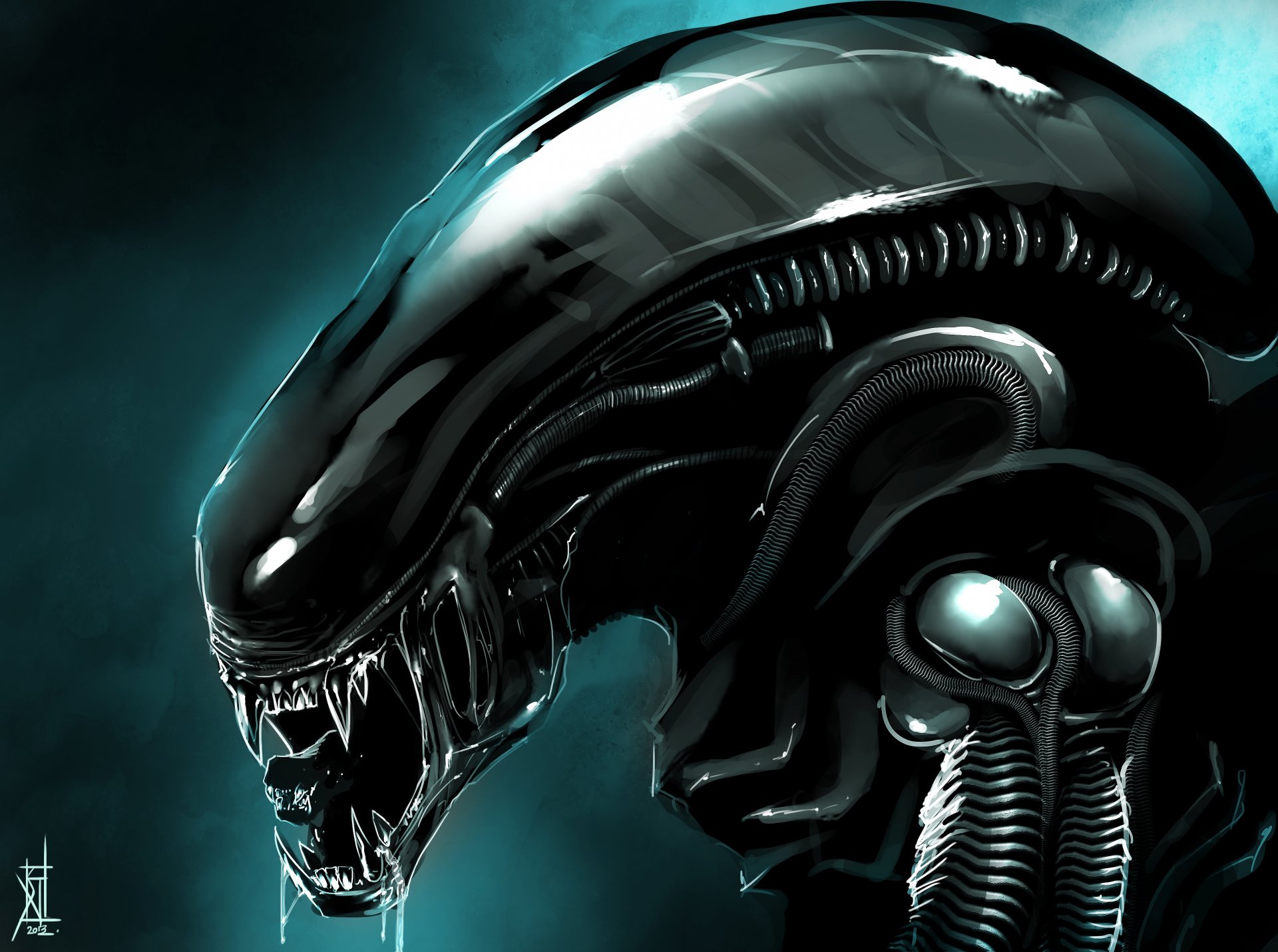 xenomorph par therisingsoul art étranger étranger