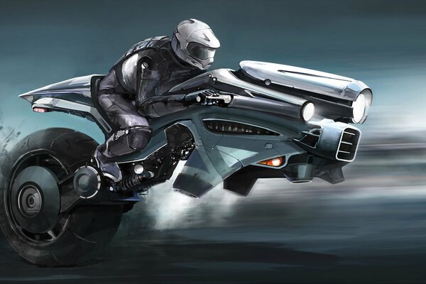 Motorcycle of the future: super-speed amazing