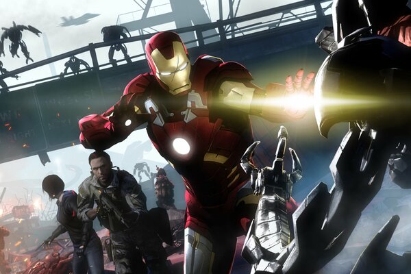 Fan Art Iron Man en combate