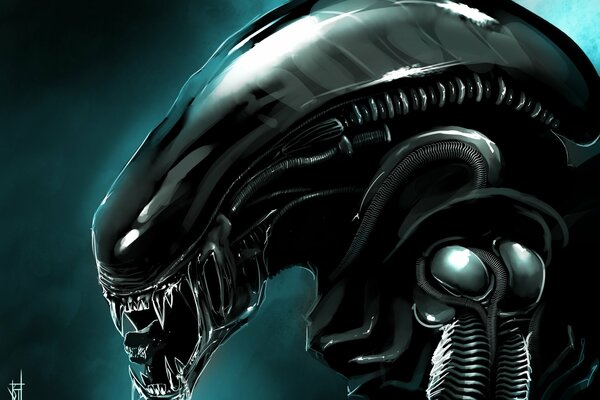 Arte fantastica per il film Alien