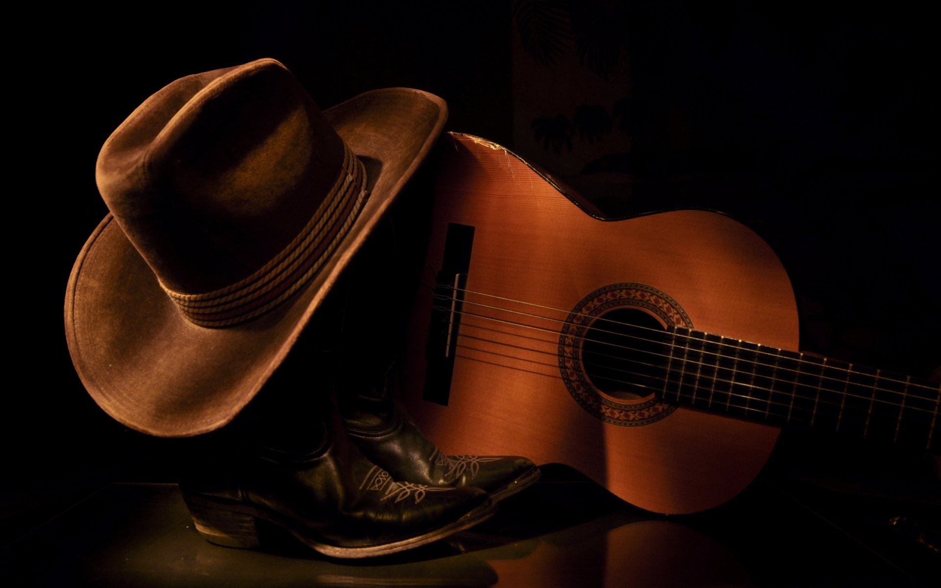 guitars background hat