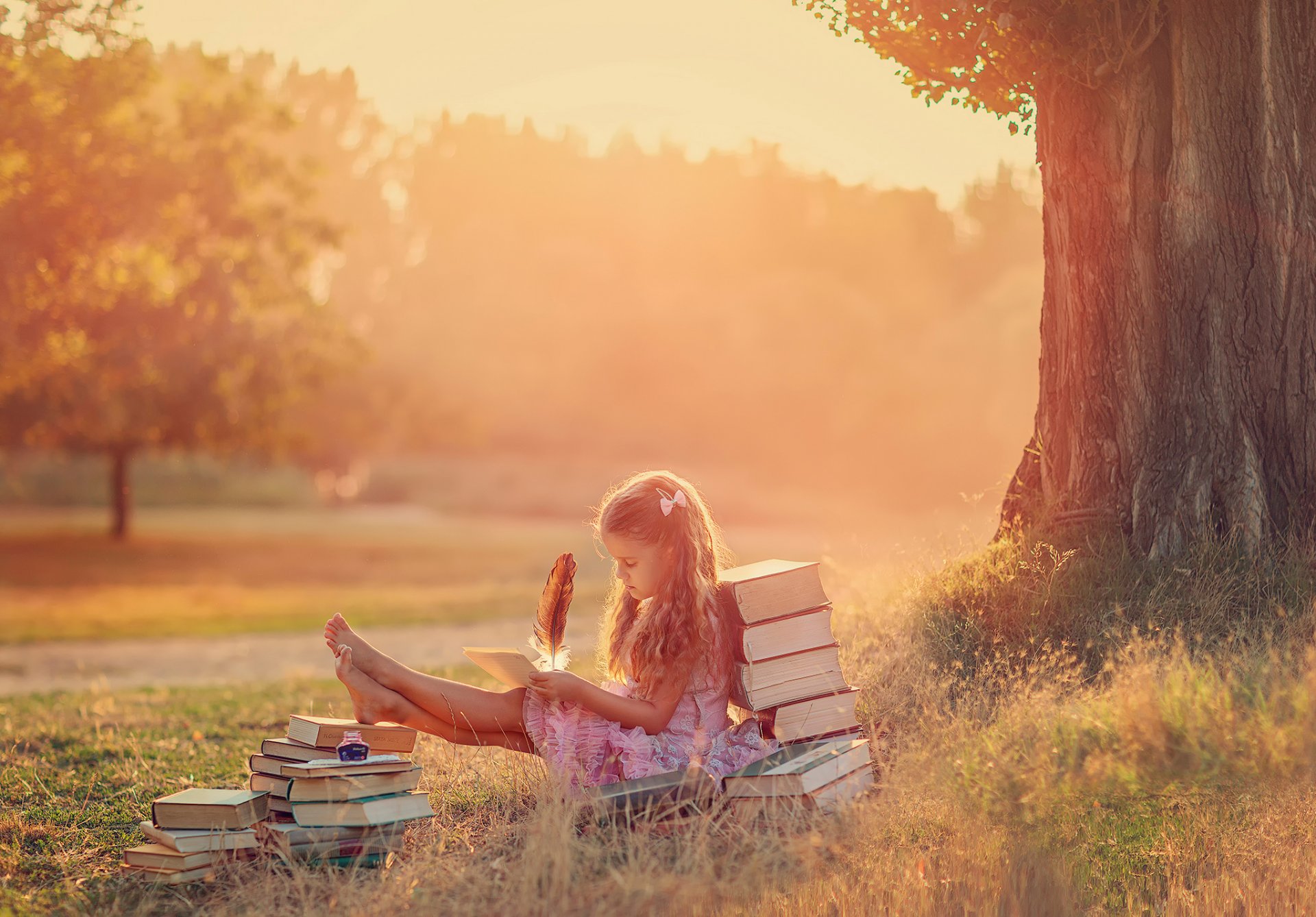 lettres fille été livres plume créativité