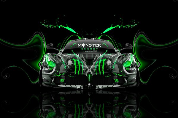 Art dessin monster energy