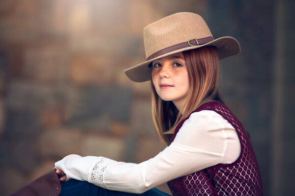 A cowboy hat for a little princess