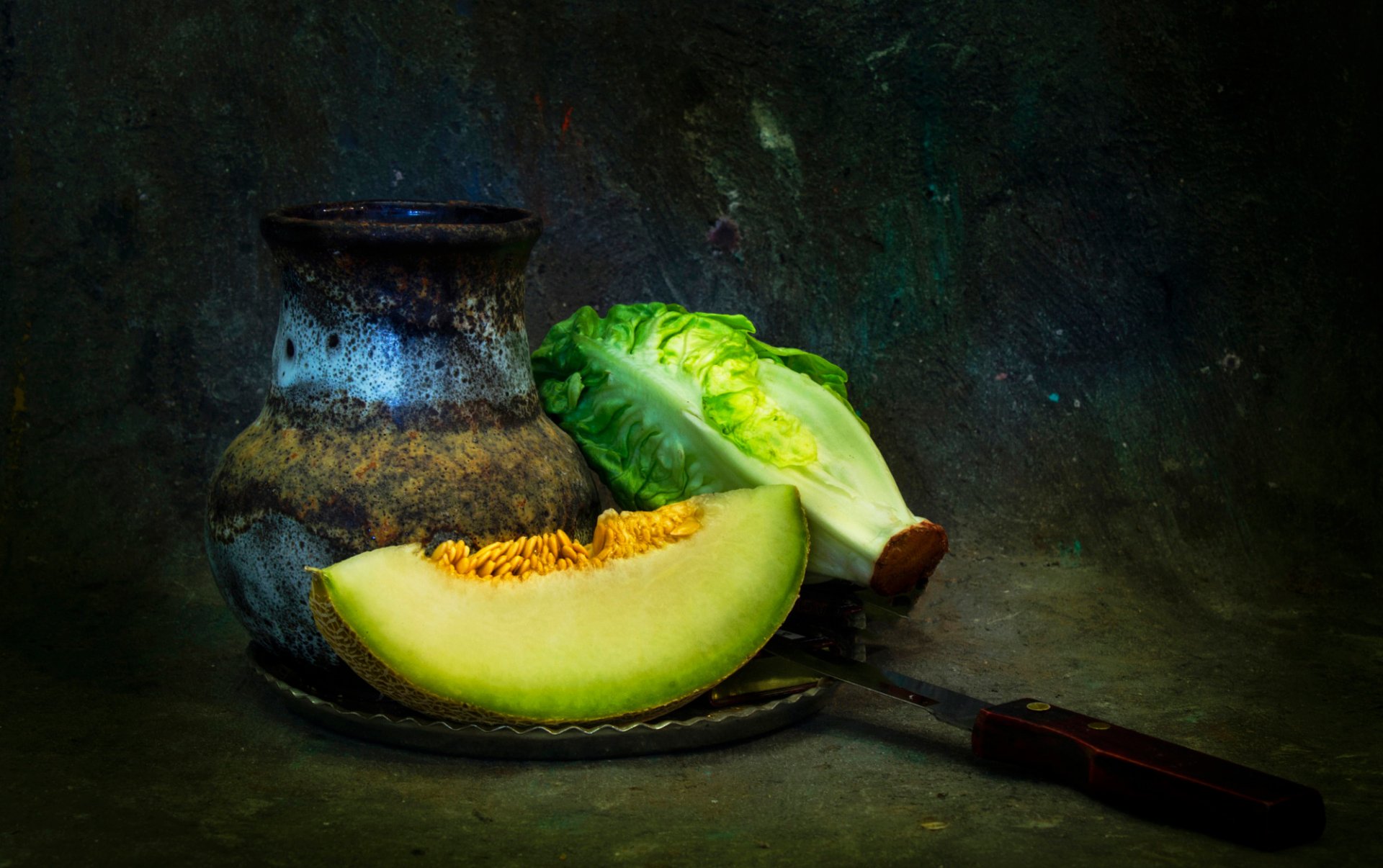 fresh from the garden still life pitcher