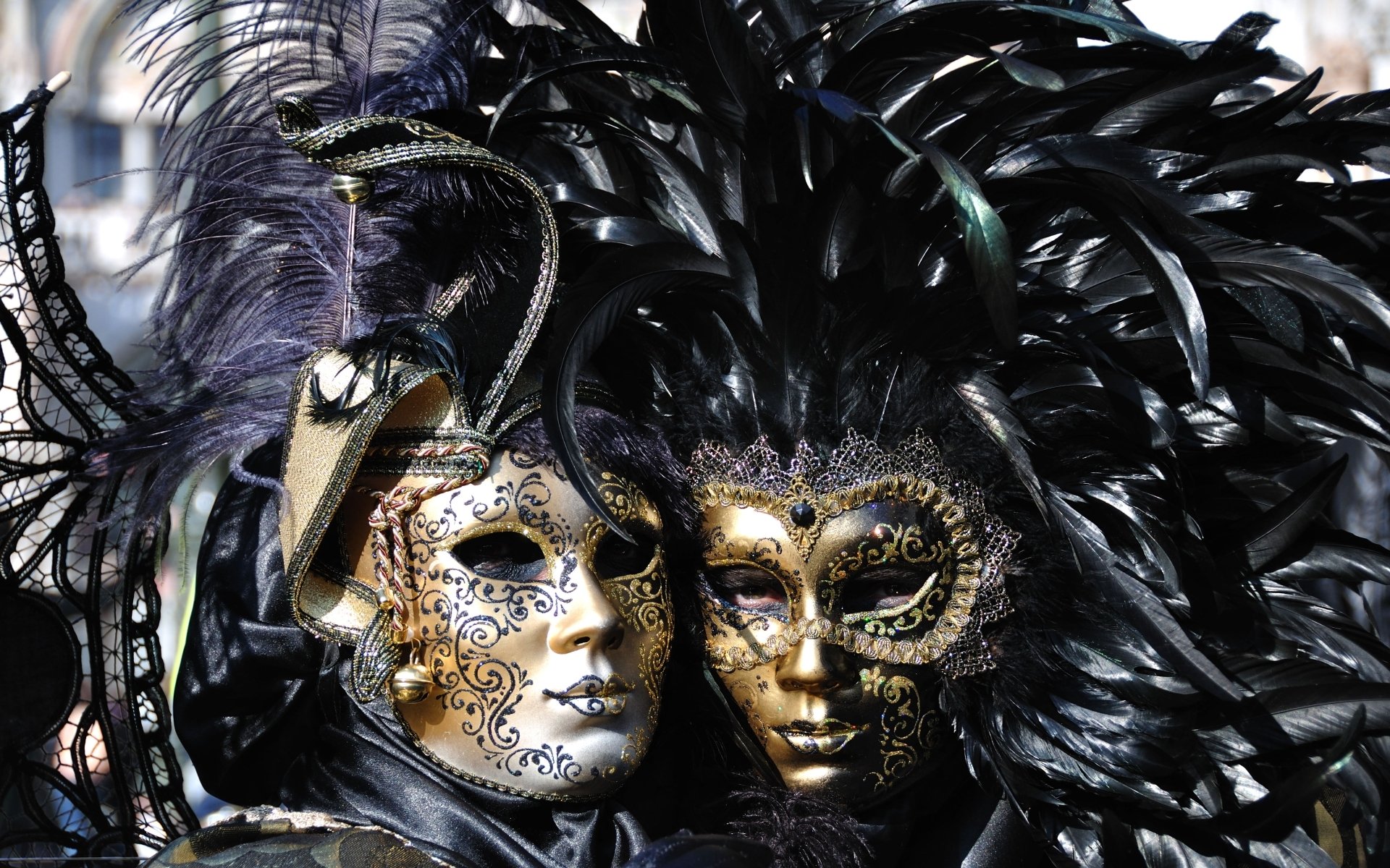 carnival of venice mask feather