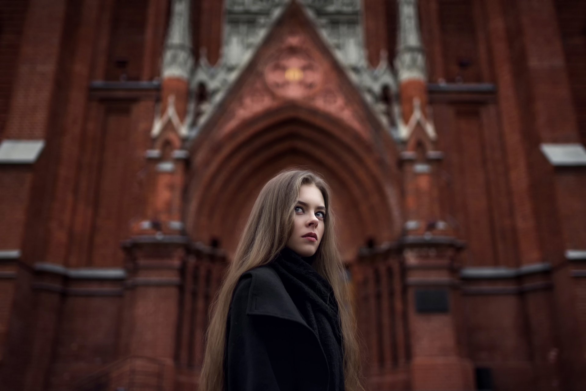 gothic ekaterina kuznetsova katya photo art composition town moscow maxim guselnikov