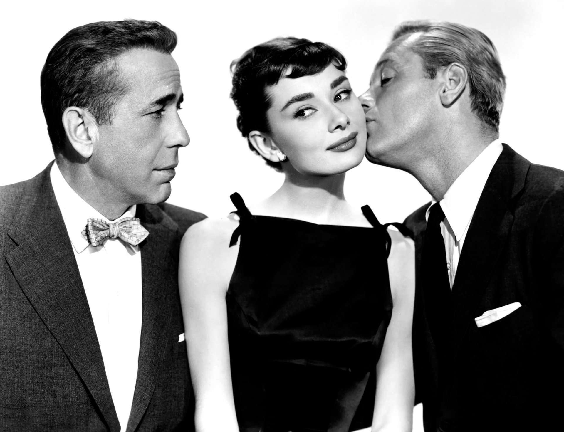 audrey hepburn humphrey bogart walter hampden sabrina rétro chb 1954